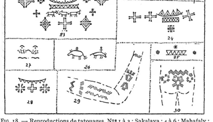 Cultura malgache: tatuaje tradicional.