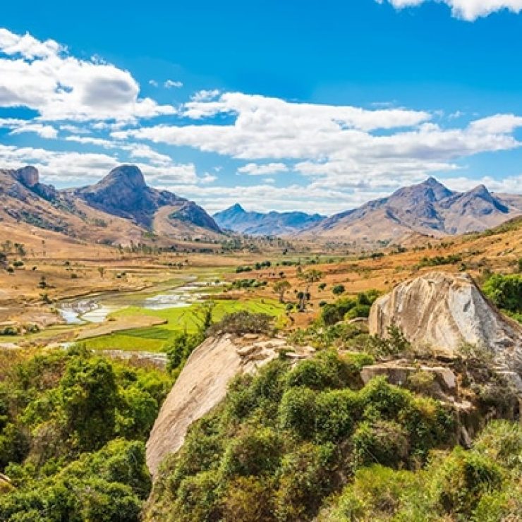 El paisaje de Madagascar