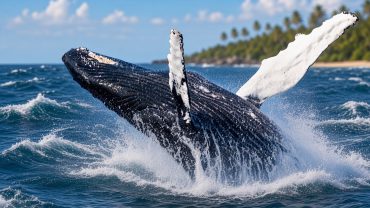 La ballena jorobada, parte de la naturaleza y la biodiversidad de Madagascar