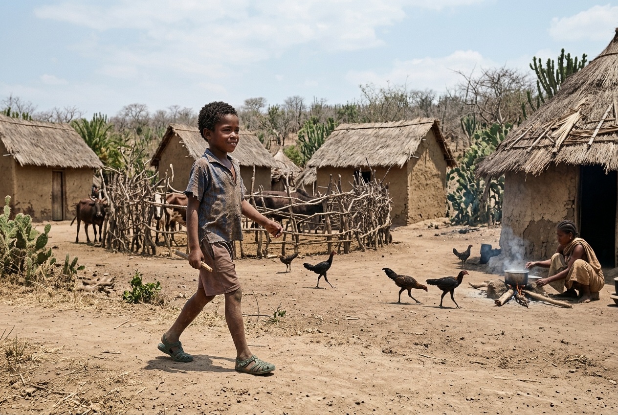 Une journée à Madagascar chez les Mahafaly.